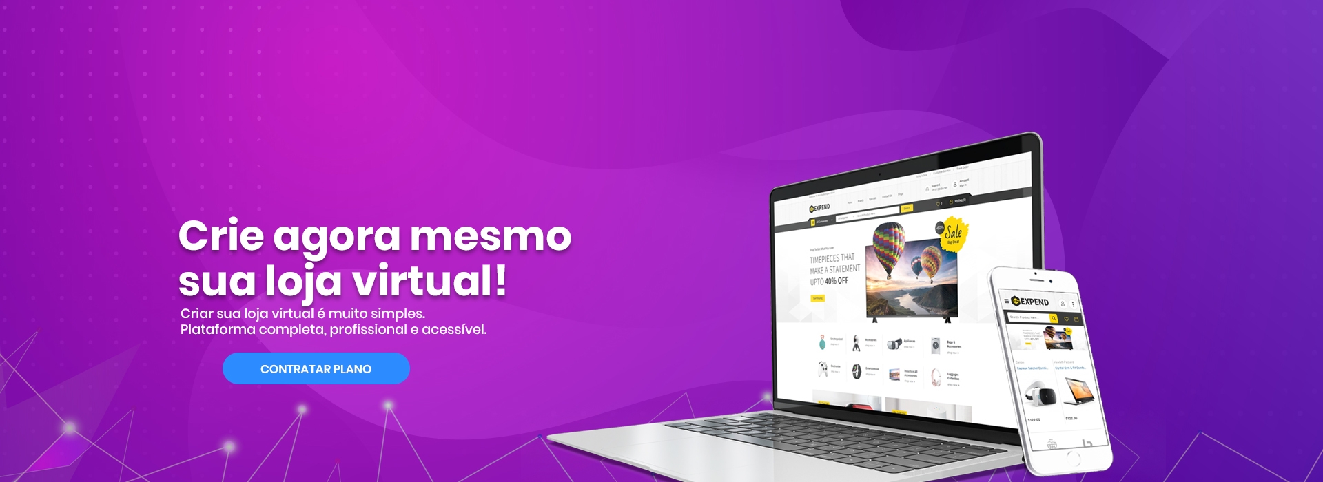 Criar Loja Virtual, Plataforma de Ecommerce